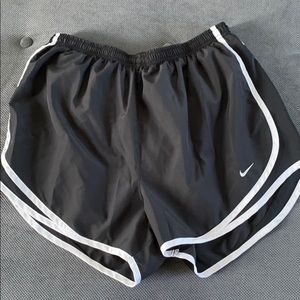 Womens Nike Dri-Fit shorts Large Black White